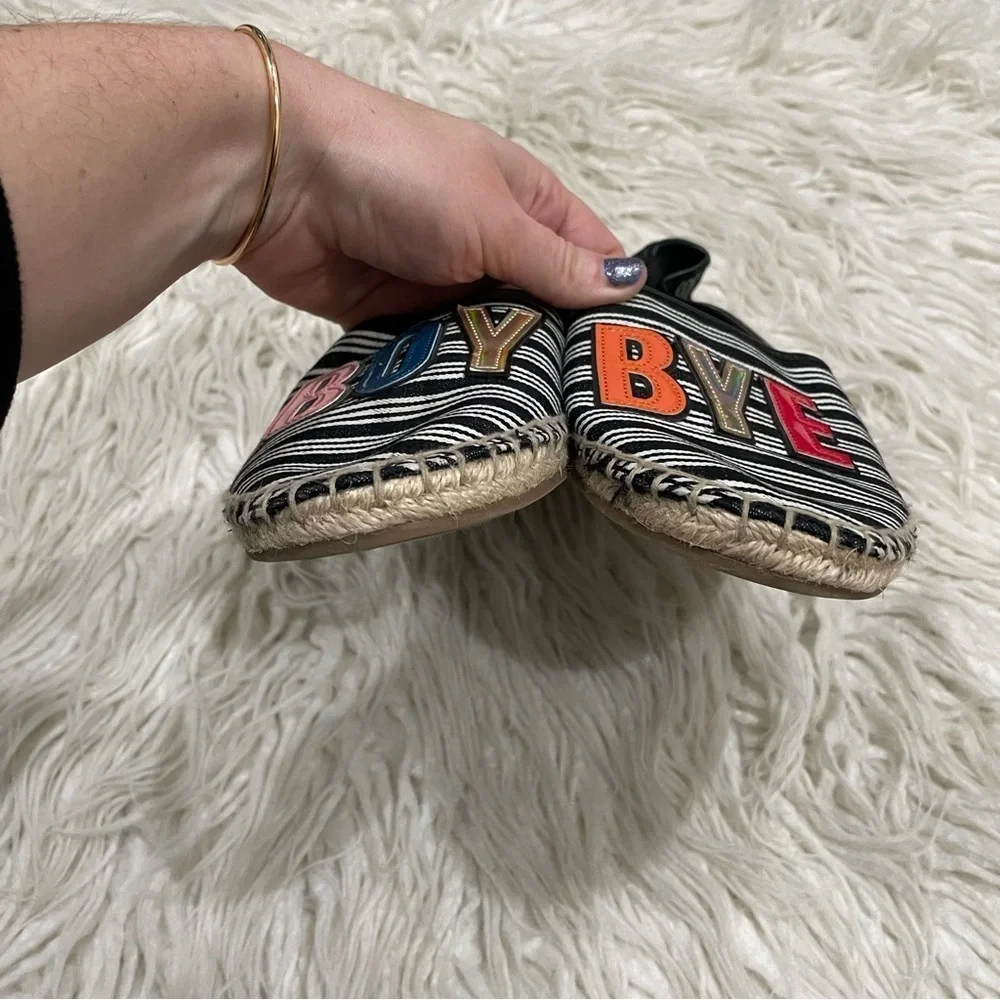 CIRCUS by Sam Edelman Leni-29 Beyonce Boy Bye Striped Espadrille Flats EUC 7.5